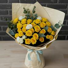 Букет цветов из:  Розы в Северской