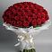Букет 101 Красная роза Блэк Мэджик в Северской