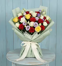 Букет цветов из:  Розы в Северской
