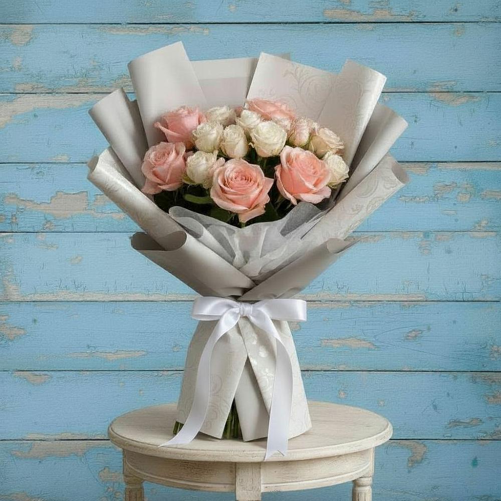 Букет цветов из: Розы в Северской