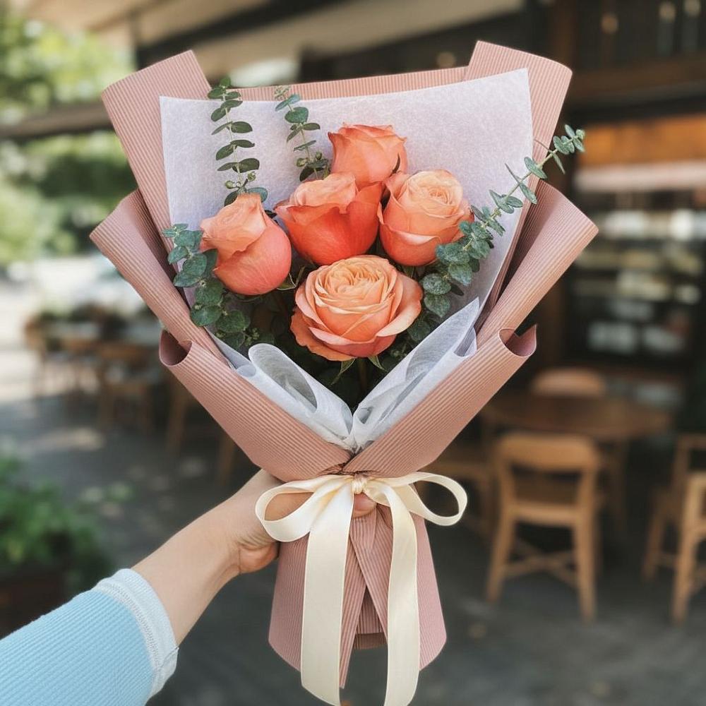 Букет цветов из: Розы в Северской