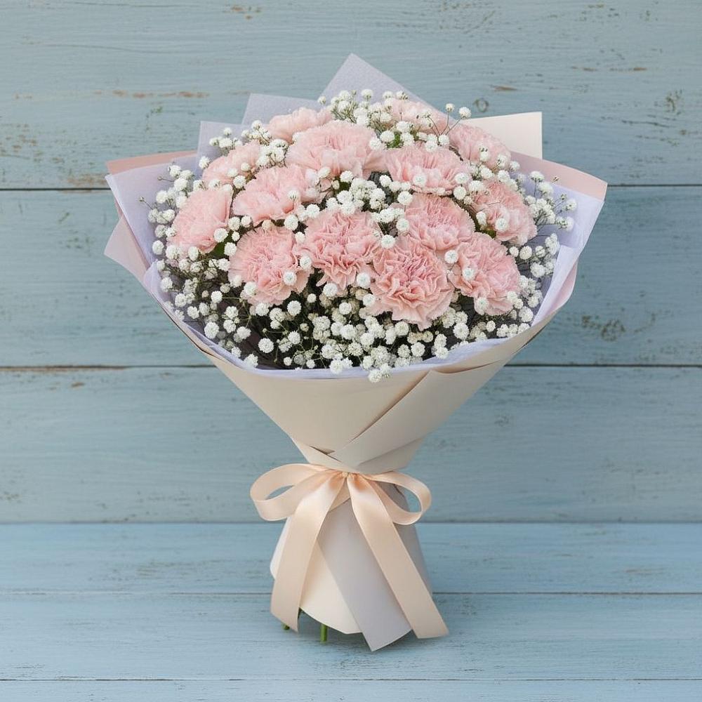 Букет цветов из: Гвоздики в Северской