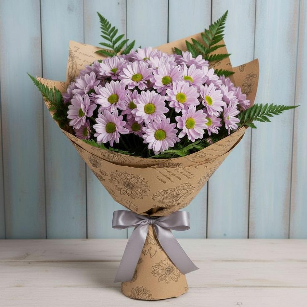 Букет цветов из: Хризантемы в Северской