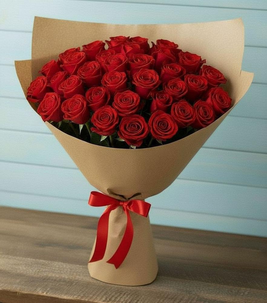 Букет Красные розы Милано в Северской