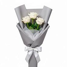 Букет 3 белые розы #REPLACE_PRED# Северской