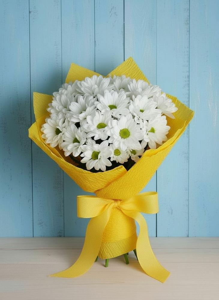 Букет цветов из: Хризантемы в Северской