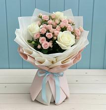 Букет цветов из:  Розы в Северской