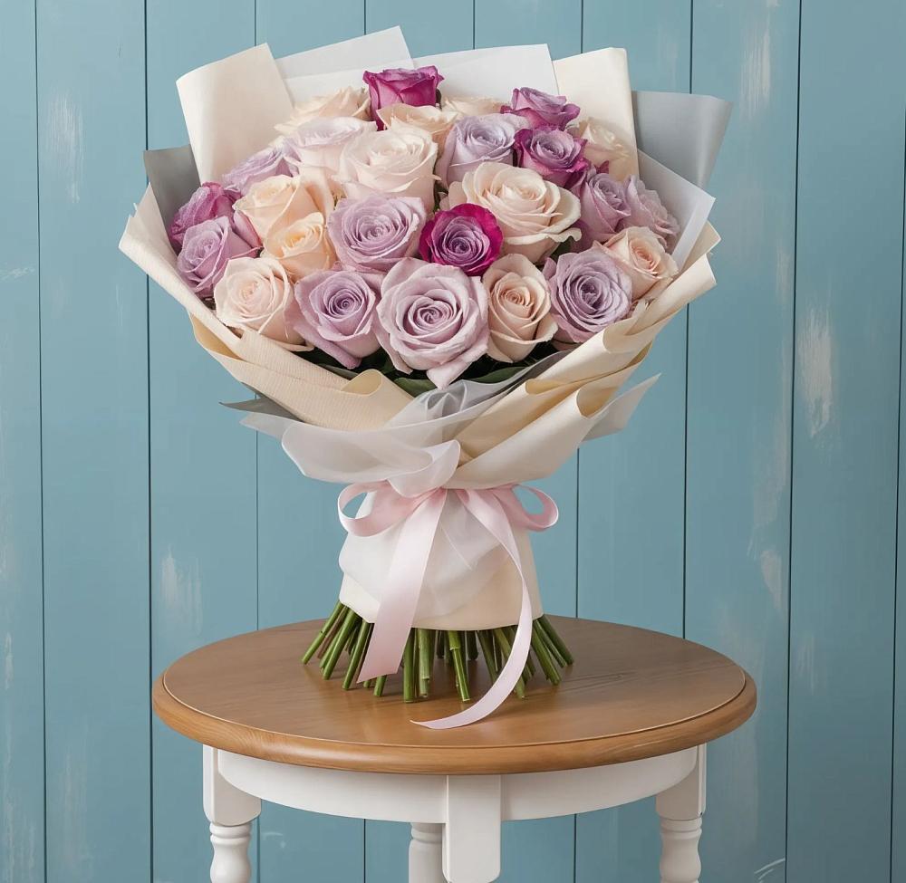 Букет цветов из: Розы в Северской