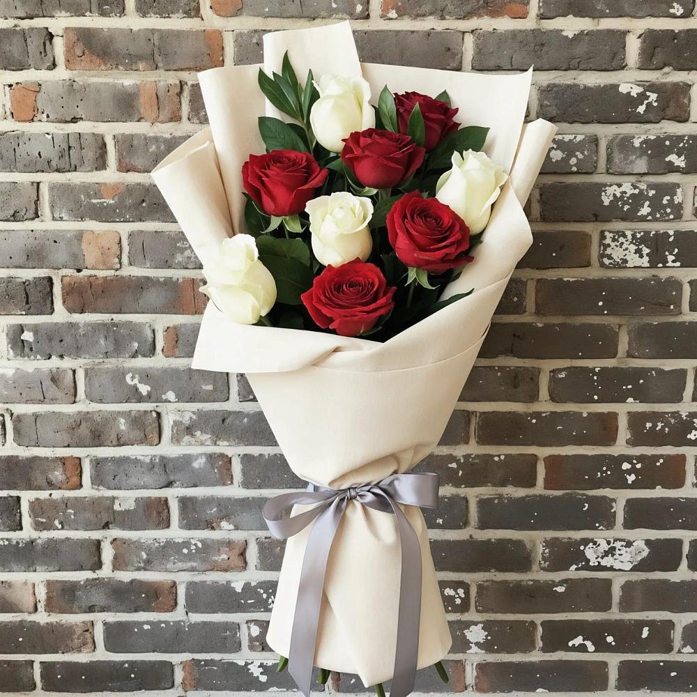 Букет цветов из: Розы в Северской