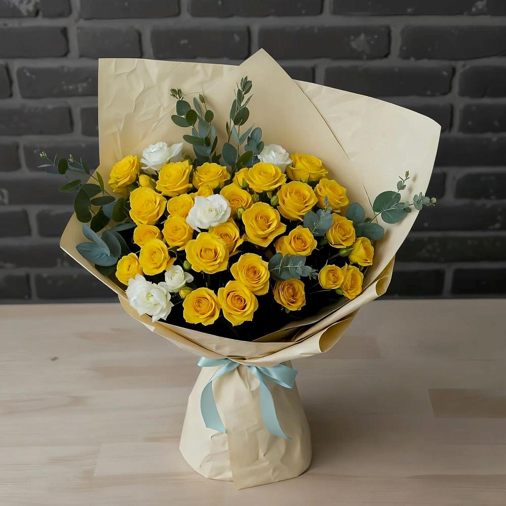 Букет цветов из: Розы в Северской