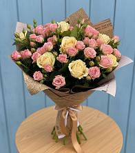 Букет цветов из:  Розы в Северской