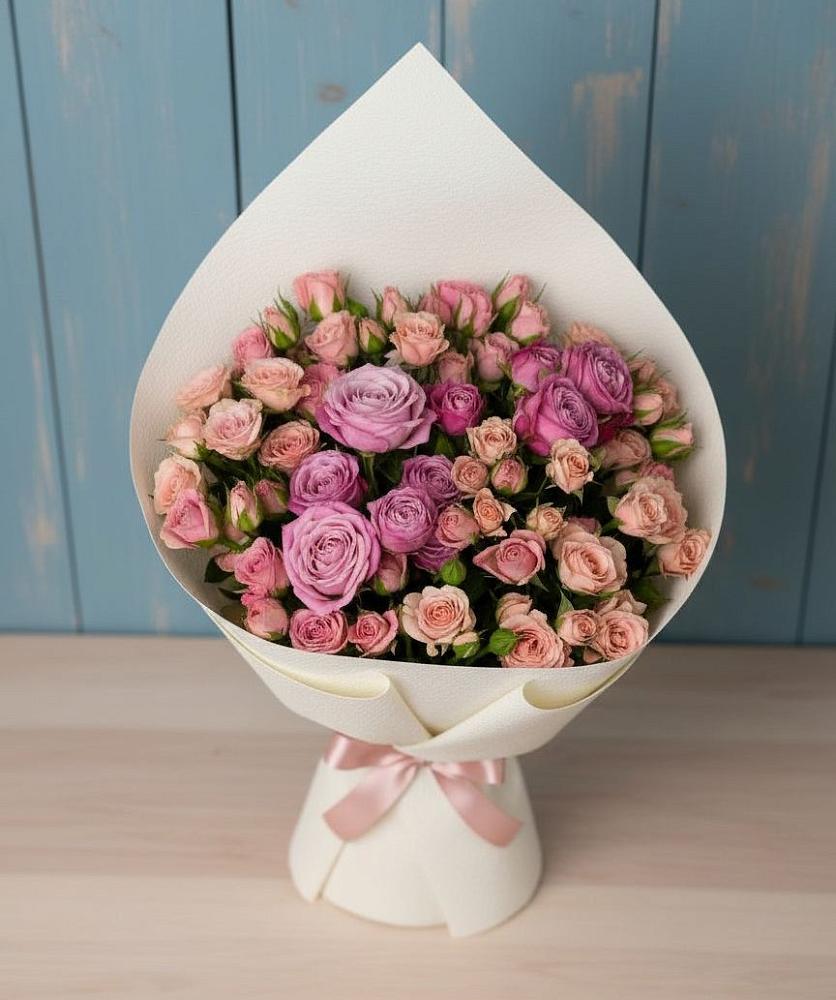 Букет цветов из: Розы в Северской