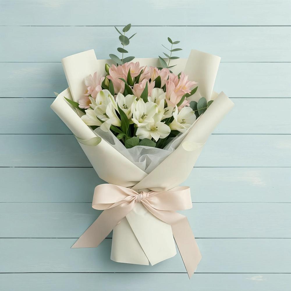 Букет цветов из: Альстромерии в Северской