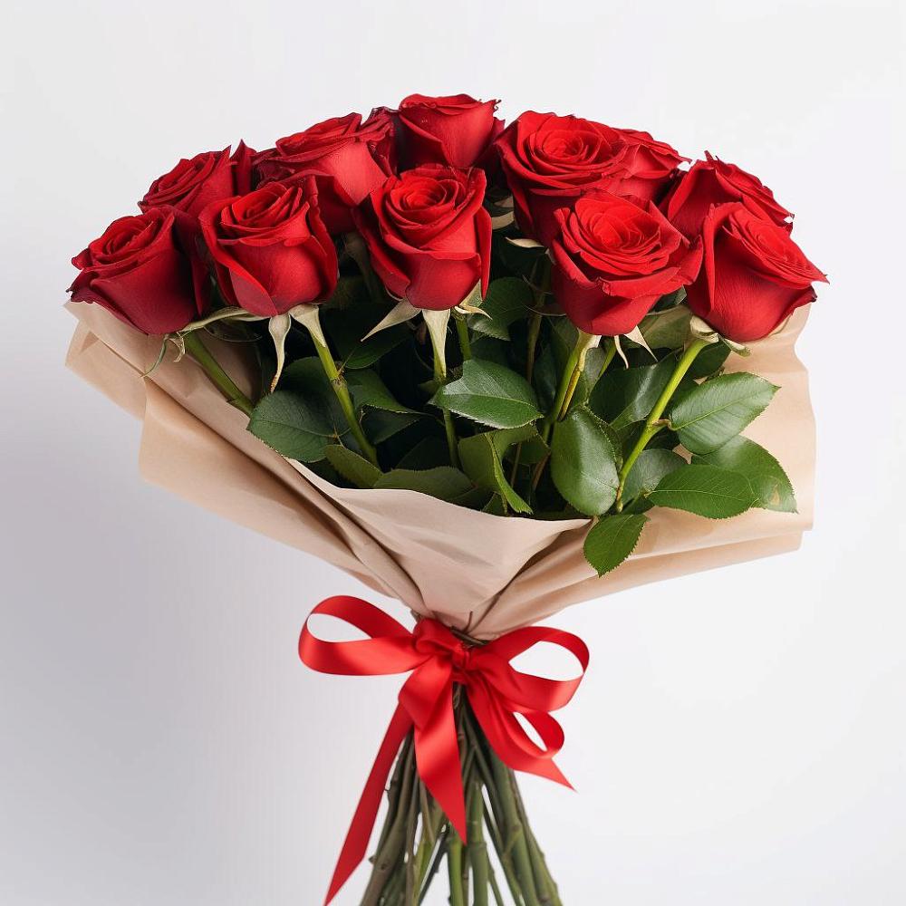 Букет 11 Красных роз Эдлесс Лав в Северской